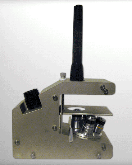 Image: The latest version of the Global Focus microscope created at Rice University proved effective at diagnosing tuberculosis in tests comparing it to lab equipment that costs thousands of dollars more (Photo courtesy of Andy Miller/Rice University). Image: The latest version of the Global Focus microscope created at Rice University proved effective at diagnosing tuberculosis in tests comparing it to lab equipment that costs thousands of dollars more (Photo courtesy of Andy Miller/Rice University).